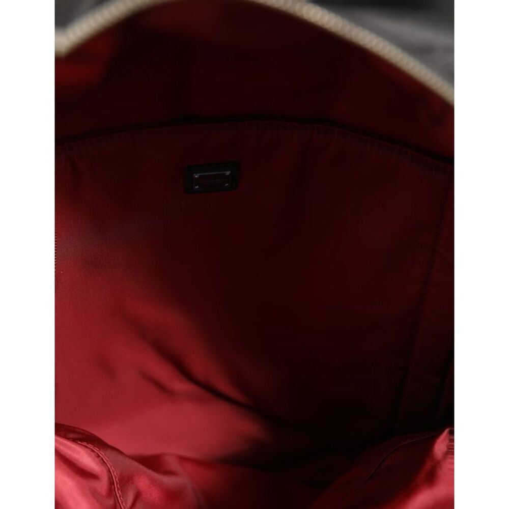 Dolce & Gabbana Men Black #DG LOVE Logo Patches Nylon Backpack Men's Bag
